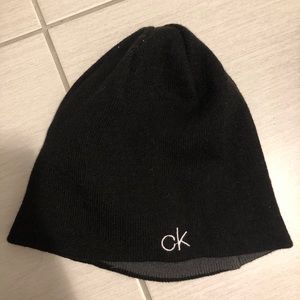 Reversible calvin klein beanie